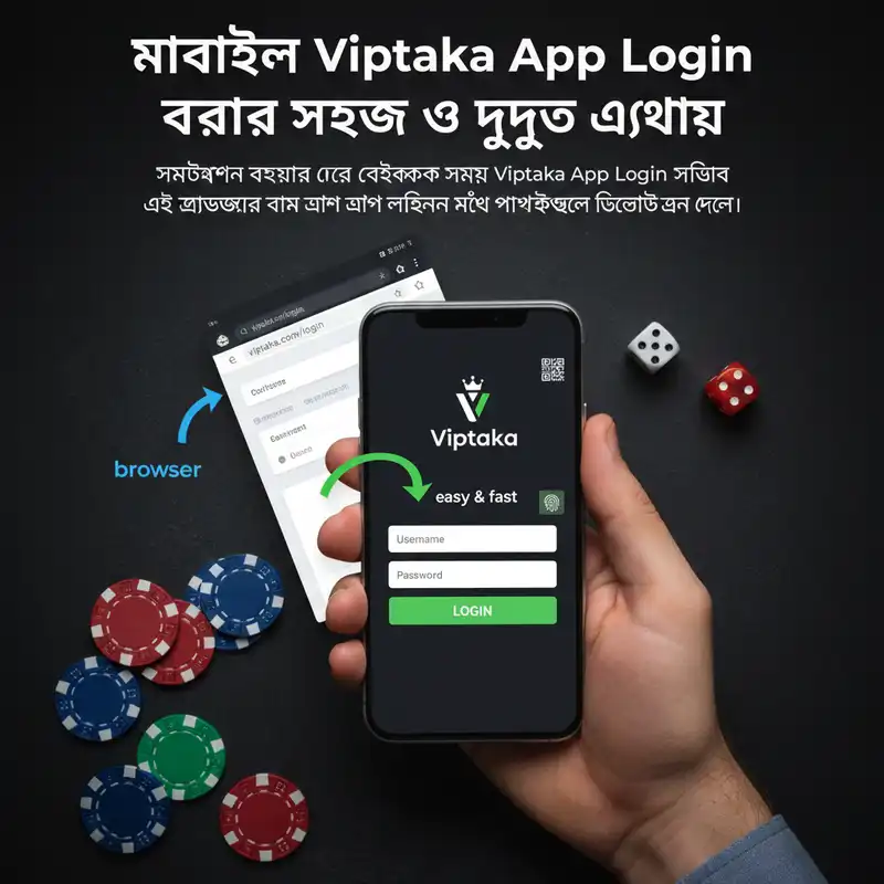 Viptaka App Login মোবাইল ইন্টারফেস গাইড